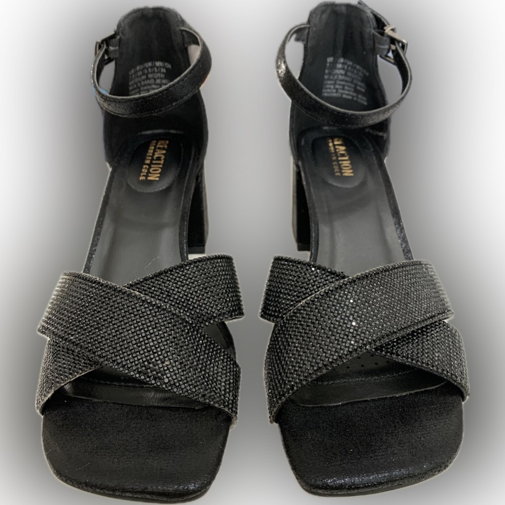 Kenneth Cole Reaction black block heels - Picture 3 of 7